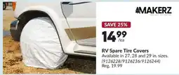 Princess Auto Makerz rv spare tire covers offer