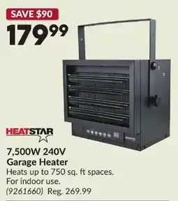 Princess Auto Heatstar garage heater offer