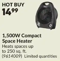 Princess Auto 1,500W Compact Space Heater offer