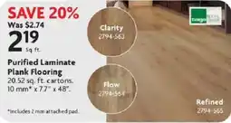 Home Hardware Taiga Purified Laminate Plank Flooring offer