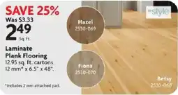 Home Hardware style laminate plank flooring offer