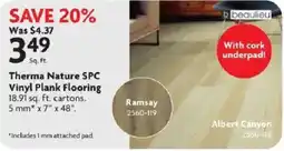 Home Hardware Beaulieu Therma Nature SPC Vinyl Plank Flooring offer