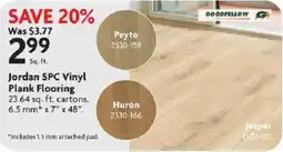 Home Hardware Goodfellow jordan spc vinyl plank flooring offer