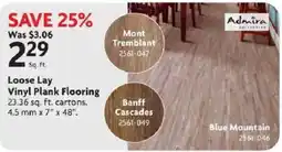 Home Hardware Admira Collection Loose Lay Vinyl Plank Flooring offer