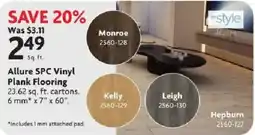 Home Hardware Allure SPC Vinyl Plank Flooring offer