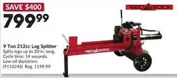 Princess Auto Red Rock 9 Ton 212cc Log Splitter offer