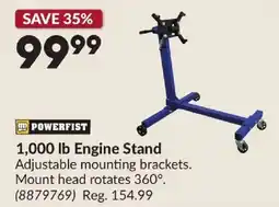 Princess Auto Powerfist 1,000 lb Engine Stand offer