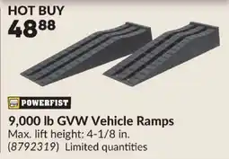 Princess Auto Powerfist 9,000 lb GVW Vehicle Ramps offer