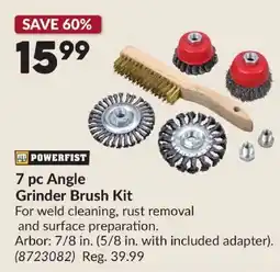 Princess Auto Powerfist 7 pc Angle Grinder Brush Kit offer