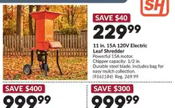 Princess Auto Superway 11 in. 15A 120V Electric Leaf Shredder offer