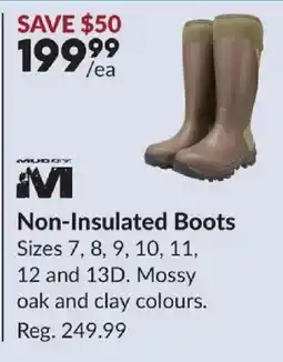 Princess Auto Muddy Non-Insulated Boots offer