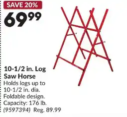 Princess Auto 10-1/2 in. Log Saw Horse offer