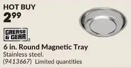 Princess Auto Grease & Gear 6 in. Round Magnetic Tray offer