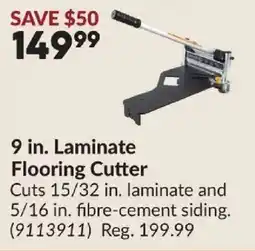 Princess Auto 9 in. laminate flooring cutter offer