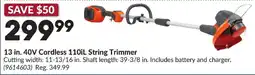 Princess Auto 13 in. 40V Cordless 110iL String Trimmer offer