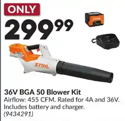 Princess Auto Stihl 36V BGA 50 Blower Kit offer
