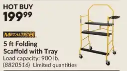 Princess Auto Metaltech 5 ft Folding Scaffold with Tray offer