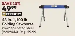 Princess Auto Powerfist folding sawhorse offer