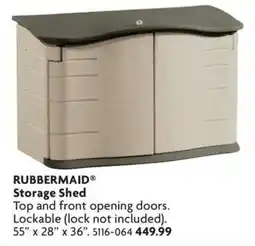 Home Hardware Rubbermaid storage shed offer