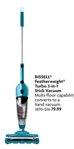 Home Hardware Bissell featherweight turbo 3-in-1 stick vacuum offer