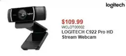 Canada Computers Logitech c922 pro hd stream webcam offer
