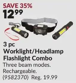 Princess Auto Worklight/Headlamp Flashlight Combo offer