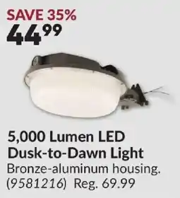 Princess Auto LED Dusk-to-Dawn Light offer
