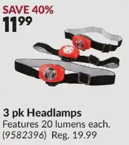 Princess Auto 3 pk Headlamps offer