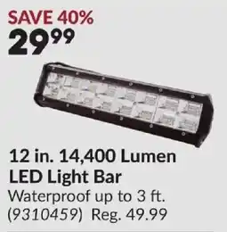 Princess Auto LED Light Bar offer