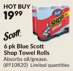 Princess Auto Scott blue scott shop towel rolls offer