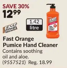 Princess Auto Fast Orange Pumice Hand Cleaner offer