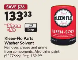 Princess Auto Kleen-flo parts washer solvent offer
