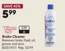 Princess Auto Kleen-flo brake cleaner offer
