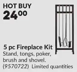 Princess Auto 5 pc Fireplace Kit offer