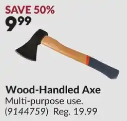 Princess Auto Wood-Handled Axe offer