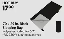 Princess Auto Black Sleeping Bag offer