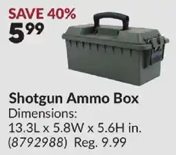 Princess Auto Shotgun Ammo Box offer