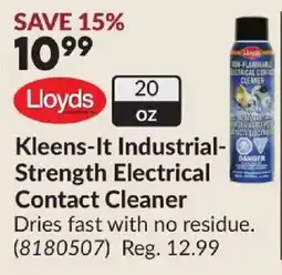 Princess Auto Lloyds Kleens-It Industrial-Strength Electrical Contact Cleaner offer