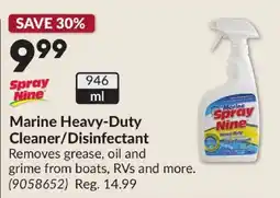 Princess Auto Spray Nine marine heavy-duty cleaner/disinfectant offer