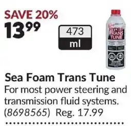 Princess Auto Sea Foam Trans Tune offer