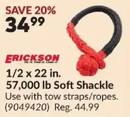 Princess Auto Erickson 57,000 lb Soft Shackle offer