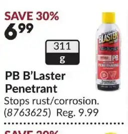 Princess Auto PB B'laster penetrant offer