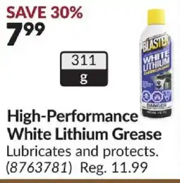 Princess Auto Blaster white lithium grease offer