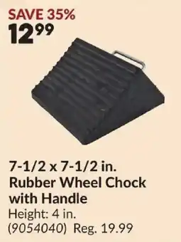 Princess Auto Rubber Wheel Chock with Handle offer