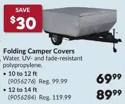 Princess Auto Folding Camper Covers offer