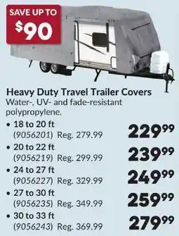 Princess Auto Heavy Duty Travel Trailer Covers offer