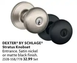 Home Hardware Dexter by schlage stratus knobset offer