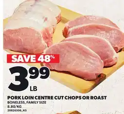 Loblaws PORK LOIN CENTRE CUT CHOPS OR ROAST offer