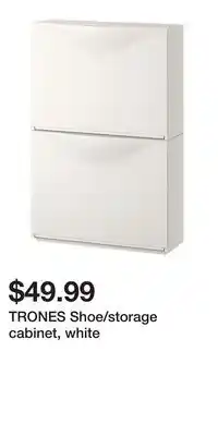 IKEA TRONES Shoe/storage cabinet, white offer
