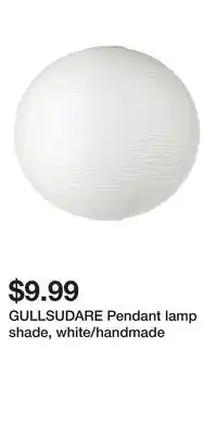 IKEA GULLSUDARE Pendant lamp shade, white/handmade offer